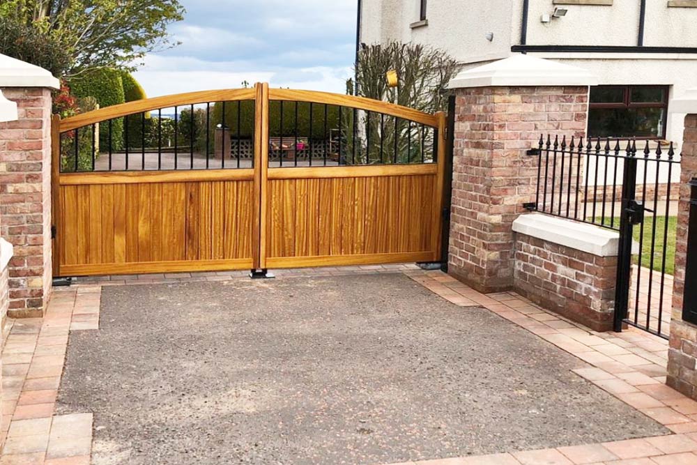 Lisburn wooden entrance gates