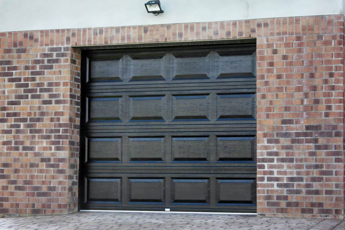 Wooden sectional garage doors